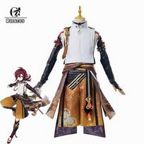 ROLECOS žaidimas Shikanoin Heizou Cosplay kostiumas Rudas Vyriškas Cosplay Kostiumas Helovino viršutinė kelnių uniforma Visas komplektas L
