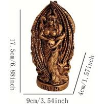 Lilith Dervos Statulėlė - Gotikinė Lilith Skulptūra Altoriams ir Stalviršio Dekorui, Įkvėpta Skandinavų Mitologijos (Auksinis) auksas