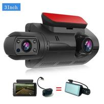 Naujas pasukamas dvigubo objektyvo 1080P automobilio vairavimo įrašymo įrenginys juodos dėžės automobilinis vaizdo įrašymo įrenginys su WIFI naktinio matymo G jutiklio kilpa, įrašanti DVR automobilio kamera 3 inch without WIFI