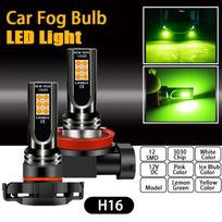 Automobilio H7 H8 H10 H11 Geltonos LED Baltos Rūko Priekinių Žibintų Lemputės HB4 9006 HB3 9005 Lempos PSX24W H16 P13W Lemputės PSX26W H4 Citrinų žalia H11 balta