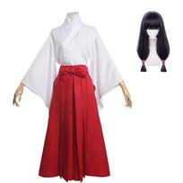 Iori Utahime Cosplay Jujutsu Kaisen Cosplay Costume Anime Utahime Iori Wig Adult Women Kimono Suits Halloween Carnival Costume L-(Costume+Wig)