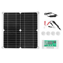 40W 18V Monokristalinio silicio lanksti saulės baterija su 40A saulės įkrovimo valdikliu su dvigubu USB