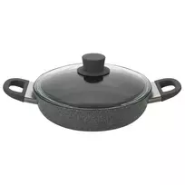 BALLARINI Murano gili keptuvė su 2 rankenomis ir granitiniu dangčiu 28 cm 75002-973-0