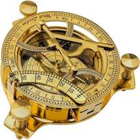 10,16 cm Saulės laikrodis Kompasas Solidus Žalvaris Saulės Laikrodis Kaimiškas Namų Dekoras Dovanos Visiškai Funkcionalus