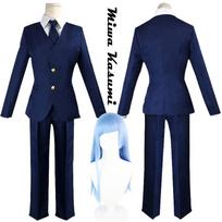 Anime Miwa Kasumi Cosplay Jujutsu Kaisen Cosplay Costume Coat Pants Wig Full Set Halloween Carnival Party Women Costume L-(Costume+Wig)