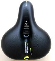 Mountain Bike Shock-absorbing Seat Cushion Big Ass Widening Comfortable Soft Saddle Bicycle Accessories with Warning Light Bk-Yl