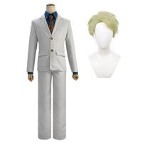 HOLOUN Jujutsu JJK Manga Anime Nanami Kento Cosplay Costume Wig Suit Vest Pants Uniform Rose Net Synthetic Halloween Christmas L-(Costume+Wig)