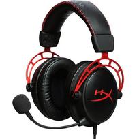 „HyperX Cloud Alpha“ – žaidimų ausinės, dviejų kamerų tvarkyklės, legendinis komfortas, aliuminio rėmas, nuimamas mikrofonas – raudonas