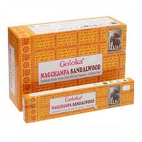 Goloka Nag Champa Sandalwood smilkalai x 12