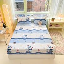 100% Medvilnės Paklodė Su Guma Spausdinta Lovos Užvalkalas Viengulės/Dvigulės/Karalienės/Karaliaus Dydžio Lovos Patalynė Drap De Lit (Nėra pagalvės užvalkalo) Single 90x200cm 1pc