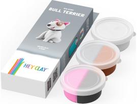 Modelinas HEY CLAY Bull Terrier, 3 vnt.