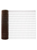 Tvoros tinklas, virintas, 1800 mm, 100x50 mm, ø2,4 mm, 25 m, ZN+RAL8017 (ruda)