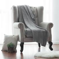 Madingos minkštos antklodės Kelionėms Sofa Vienspalvės vilnos antklodės lovai 150*110CM pilka