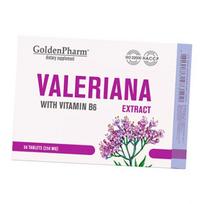 Valerijono ekstraktas su vitaminu B6, Valeriana with Vitamin B6, Golden Pharm  50 tabl. (71519013) 50tab