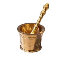 Žalvarinė grūstuvė ir grūstukas, Brass Mortar and Pestle, P-TAL