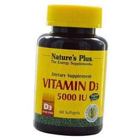 Vitaminas D3, Vitaminas D3 5000, Nature's Plus 60 gelio dangteliai (36375066) 60softgels