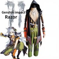 Anime Žaidimas   Razor  Cosplay Kostiumas Batai Karoliai Vienodas Perukas Anime Helovino Šventės Apranga Pilni Rinkiniai Perukai L-(Costume+Wig)