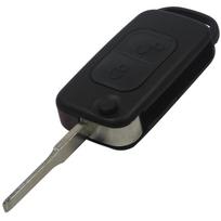 jingyuqin 1/2/3/4 mygtukų automobilio nuotolinio valdymo sulankstomas raktų apvalkalas Mercedes For Benz B200 A160 W124 W202 W210 HU39 HU64 mėlyna skalbimo spalva