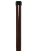 Stulpas tvorai, apvalus, ø48 mm, H2,0 m, sienelė 1,2 mm, ZN+RAL8017 (ruda)