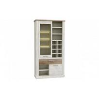Vitrina Duro DURV821L, baltos/ąžuolo spalvos