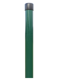 Stulpas tvorai, apvalus, ø48 mm, H2,5 m, sienelė 1,2 mm, ZN+RAL6005 (žolės žalia)
