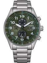 Citizen CA0770-72X Eco-Drive Chronograph mens watch 43mm 10ATM - Laikrodis vyrams