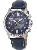 ETT EGT-11574-31L Mens Watch Solar Titan Radio-Controlled 43mm 10ATM - Laikrodis vyrams