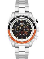 AVI-8 AV-4100-11 Mens Watch Hawker Hunter Dual Time Chronograph 43mm 5ATM - Laikrodis vyrams