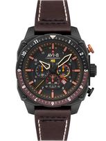 AVI-8 AV-4100-08 Mens Watch Hawker Hunter Dual Time Chronograph 43mm 5ATM - Laikrodis vyrams