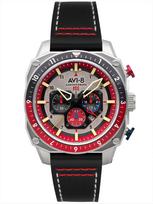 AVI-8 AV-4100-03 Mens Watch Hawker Hunter Dual Time Chronograph 43mm 5ATM - Laikrodis vyrams
