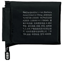 Apple Watch 9 45mm baterija 308 mAh (OEM) : Klijai ekranui / nugarėlei - Pridėti 15ML (+5€)