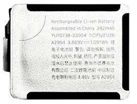 Apple Watch 9 41mm baterija 282 mAh (OEM) : Klijai ekranui / nugarėlei - Nereikia