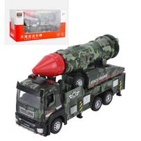 1/32 mastelio armijos žaislai karinis sunkvežimis su paleidžiamomis raketomis, lieto metalo žaisliniai karinių transporto priemonių modeliai, žaislas, šviesos ir garsai, atitraukiami ir važiuojantys armijos transporto priemonės 1/32-Size:18*5.5*9.3cm kamufliažinė žalia spalva