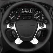 Automobilio vairo pynimo užvalkalas Neslystantis 100% Tinka Ford Transit Connect Tourneo Grand Tourneo Connect Black Thread