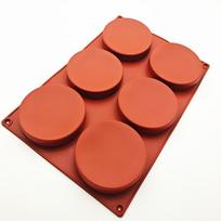Didelio dydžio silikoninė pyrago forma suflė 33*22,5*2 cm Skersmuo 10 cm Apvalus šokolado kepimo skardas