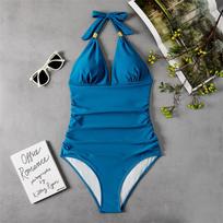 Vientisas maudymosi kostiumėlis Moteriškas tvirtas maudymosi kostiumėlis su apynasriu Bodysuit Push Up maudymosi kostiumėlis Monokini paplūdimio drabužiai didesnio dydžio maudymosi kostiumėliai Tankini XL