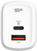 Silicon Power charger USB-C/USB QM25 30W, white