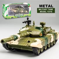 1/32 mastelio liejimo lydinio T-99 kovinio tanko modelio modeliavimo karinio tanko dekoro žaislai 1/32-Size:21.5*7.5*7cm žalia