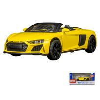 1/32 mastelio R8 Spyder 2020 modelio automobilis Metalinis žaislinis transporto priemonės rinkinys Dovana 1/32-Size:14*6*4cm geltona