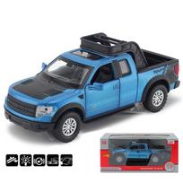 1/32 mastelio „Ford F-150 SVT Raptor“ pikapas, sunkvežimis, automobilis, modelis, žaislas vaikams, dovana 1/32-Size:17.5*7*6.8cm mėlyna