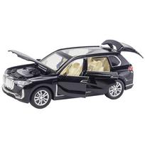 1:32 Scale X7 visureigio metalinio liejimo automobilio modelis, ištraukiami lydinio žaislai su garsu ir šviesa vaikams skirtų dovanų kolekcija suaugusiems 1/35-15.7x6.1x5.3cm juoda