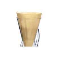 Nesulankstyti rudi popieriniai filtrai Chemex Half Moon, 100 vnt. (3 puod. Chemex)