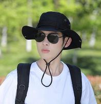 Bucket Hat Summer Hat Fishing Visor Adult Men and Women Outdoor Climbing Sun Hat Foldable Large Brim Hat L（58—60cm）