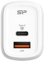 Silicon Power charger USB-C/USB QM25 30W, white