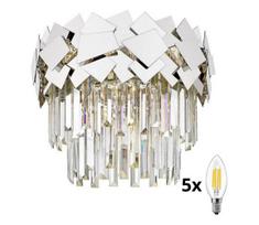 Brilagi - LED Krištolinis lubinis šviestuvas MIRAGE 5xE14/40W/230V