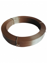 Tvoros tinklo įtempimo viela, ø2,60 mm, 100 m, ZN+RAL8017 (ruda)
