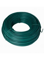 Tvoros tinklo įtempimo viela, ø2,60 mm, 100 m, ZN+RAL6005 (žolės žalia)