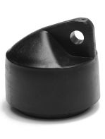 Dangtelis atraminiam stulpui, ø38, PVC, RAL9005 (juoda)