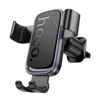 HOCO air vent gravity car phone holder, H80, black and gray metal