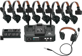 HOLLYLAND SOLIDCOM C1 PRO WIRELESS INTERCOM SYSTEM WITH 8 ENC HEADSETS WITH HUB STATION
